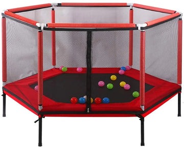 High-Quality Mini Trampoline with Safety Net for Kids Adults