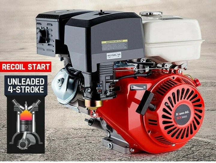 15HP Petrol Stationary Engine 4-stroke OHV Motor Horizontal Shaft Recoil Start - OVER STOCK - LIMITED OFFER