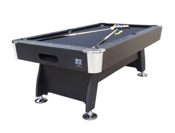 7FT Pool Table Black With Auto Ball Return (Assembled NOT A KIT)