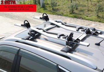 Car Roof Bike Racks &amp; Bike Carrier x2 (Silver/Black) OVER STOCKED RRP $259   LIMITED TIME OFFER