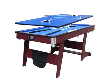 6TF 2 In 1 Combo Pool Table &amp; Table Tennis Table (Foldable)