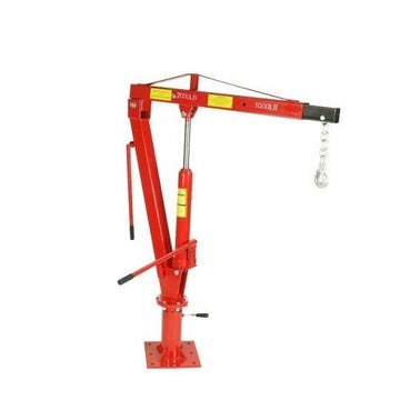 2000lbs / 1 Ton Swivel Base Hydraulic Lifting Deck Crane Floor Mounted Hoist