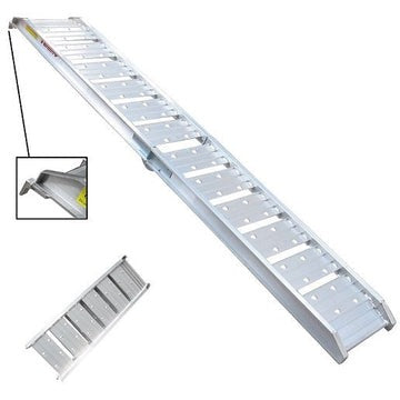 Aluminum ATV Loading Folding Ramps 680kg Capacity 2.3m Long (Pair)