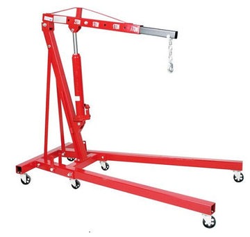 Heavy Duty 2000kg Engine Hoist Folding Workshop Crane 2 Ton 85KG Upgraded with a Double Pump 8ton Ram