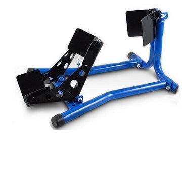 Motorcycle Wheel Chock Stand (Blue)