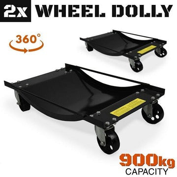 900kg Heavy Duty Wheel Dolly 1 Set (Pair)