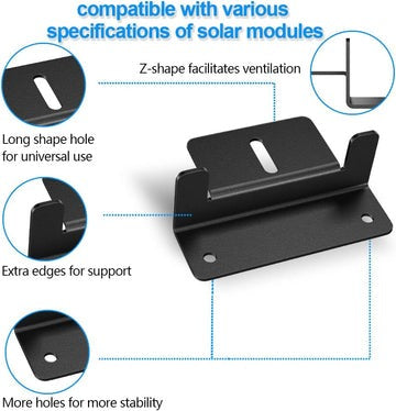 Solar Panel Mount Mounting Kit Z Style Aluminium Brackets