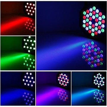 36 LED Professional DMX-512 RGB LED 5 in 1 Strobe Stage PAR Light