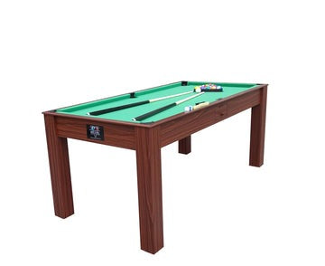 Deluxe 6FT 3 in 1 Pool Table, Table Tennis And Dining Table