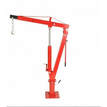 2000lbs / 1 Ton Swivel Base Hydraulic Lifting Deck Crane Floor Mounted Hoist