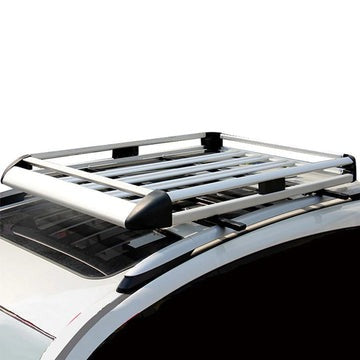 Universal Roof Rack Basket Car Top Luggage - 3 Sizes 127cm x 90cm   140 cm x 96cm   160 x 100cm ( Black/Silver)