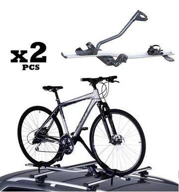 Car Roof Bike Racks &amp; Bike Carrier x2 (Silver/Black) OVER STOCKED RRP $259   LIMITED TIME OFFER