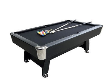 7FT Pool Table Black With Auto Ball Return (Assembled NOT A KIT)