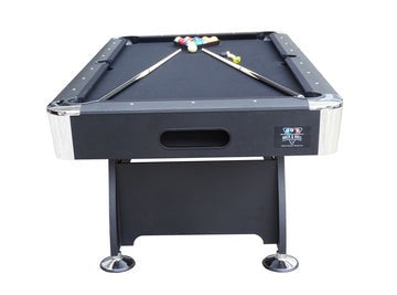 7FT Pool Table Black With Auto Ball Return (Assembled NOT A KIT)