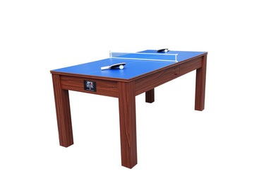 Deluxe 6FT 3 in 1 Pool Table, Table Tennis And Dining Table