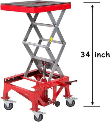 300lbs Motorcycle &amp; Dirt Bike ATV Hydraulic Scissor Jack Lift Table