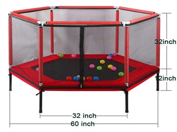 Mini Trampoline with Safety Net   SALE - LIMITED TIME