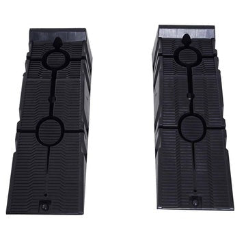 Super Stable Extra Wide Wheels Heavy Duty Plastic Car Ramps (Pair)