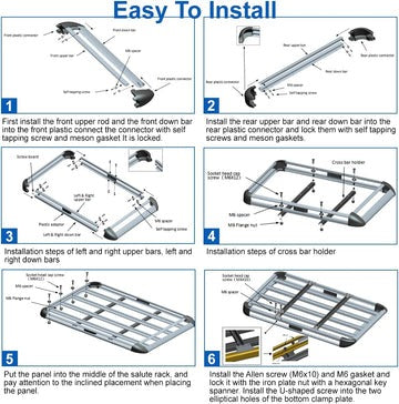 Universal Roof Rack Basket Car Top Luggage - 3 Sizes 127cm x 90cm   140 cm x 96cm   160 x 100cm ( Black/Silver)