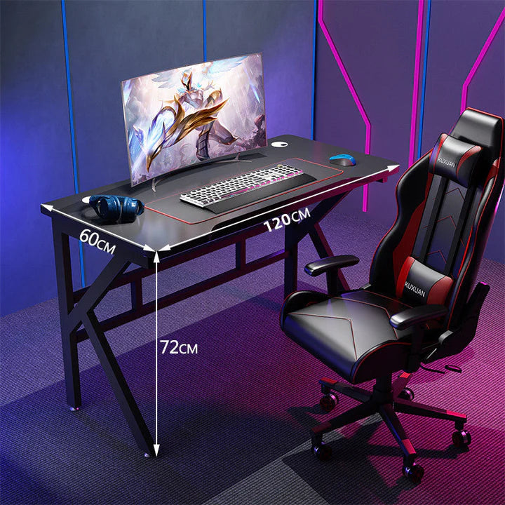 Gaming Desk 120cm or 140cm (K Leg or Z Leg Options) SALE LIMITED TIME - OVERSTOCKED