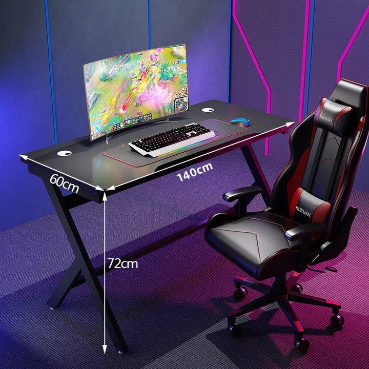 Gaming Desk 120cm or 140cm (K Leg or Z Leg Options) SALE LIMITED TIME - OVERSTOCKED