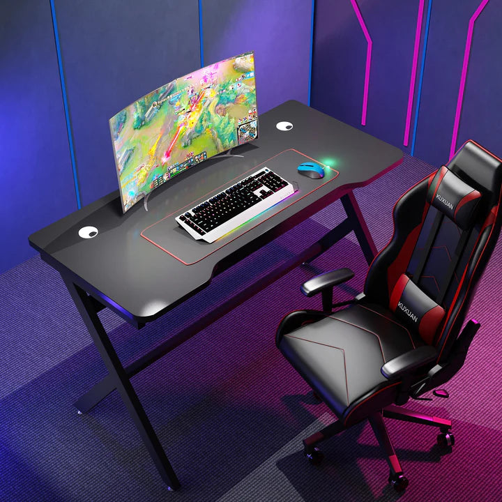 Gaming Desk 120cm or 140cm (K Leg or Z Leg Options) SALE LIMITED TIME - OVERSTOCKED